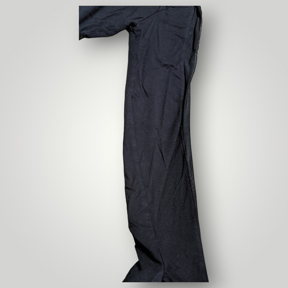 FOREVER 21 Cropped Hooded Sweatshirt Women's Size M BLACK STRETCH Hoodie - Picture 9 of 13